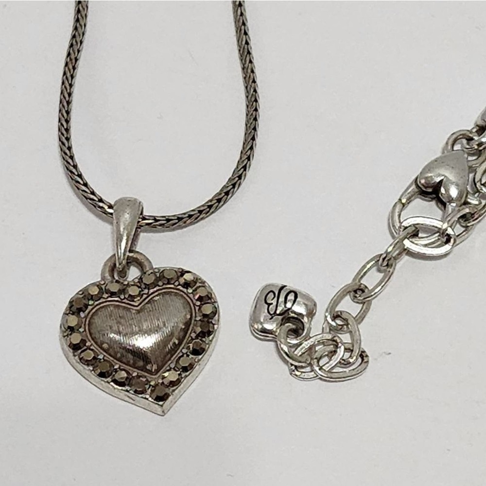 Brighton Love Always marcasite heart Pendant‎ Necklace